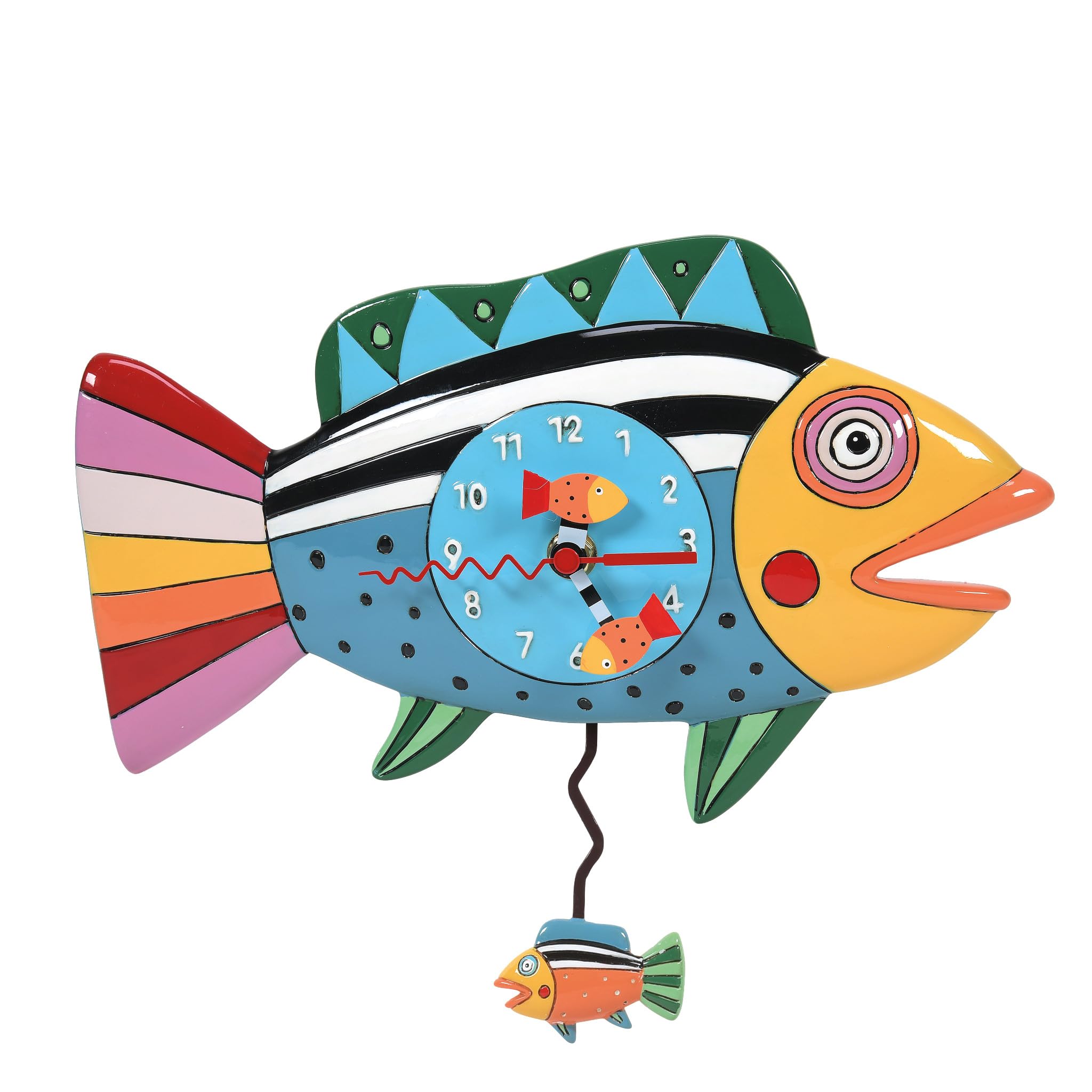 Amazon.com: Enesco 6014454 Allen Designs Desk Clock, Rainbow Fish